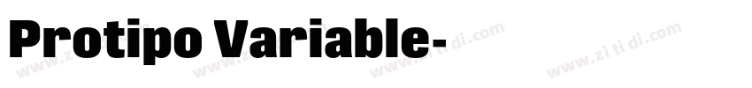 Protipo Variable字体转换